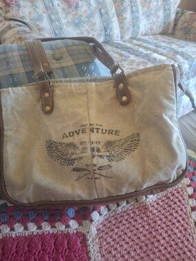 Distressed Canvas Bag